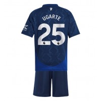 Manchester United Manuel Ugarte #25 Gostujuci Dres za djecu 2024-25 Kratak Rukav (+ Kratke hlače)